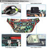 Picture of Entchin Fanny Pack for Hiking, Running and Travel (Floral Black)