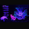 Picture of 4 Pieces Silicone Glow Fish Tank Decorations Plants with Simulation Silicone Coral, Artificial Horn Coral,Fluorescence Sea Anemone for Aquarium Fish Tank Glow Ornament