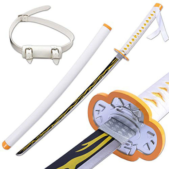 damdos Halloween Prop Anime Cosplay Sword Demon Slayer Swords41 Demo  Fantasy Agatsuma Zenitsu Swords Satoman Tanjirou Swords Shinazugawa Sanemi  PU Material Xmas Birthday GiftsSatoman Tanjirou  Amazonin Sports  Fitness  Outdoors