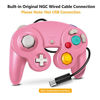 Picture of Gamecube Controller, Classic Wired Controller for Wii Nintendo Gamecube (Pink & Purple-2Pack)