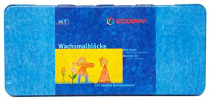 Picture of Stockmar 204884266 16 Blocks Waterproof Beeswax Paint Blocks in Tin Box