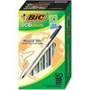 Picture of BIC Ecolutions Round Stic Ballpoint Pen, Medium Point (1.0mm), Black, 50-Count, For a Smooth Writing Experience