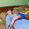 Picture of Evelots Bed Prism Glasses-Read/Watch TV Lying Down-Use Over Your Glasses-90 Degree Glasses-Lazy Spectacles Horizontal Glasses-High Definition-Clear & Bright Image-Unisex