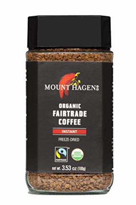 Picture of Mount Hagen Organic Fair Trade Freeze Dried Instant Coffee 3.53 oz Kosher Award-Winning Single-Origin 100% Arabica