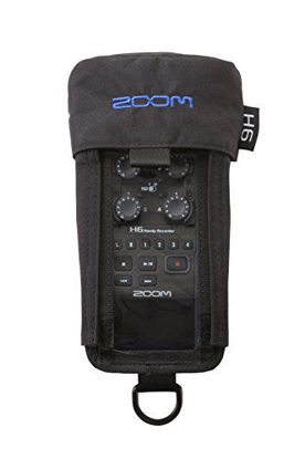 Picture of Zoom PCH-6 Protective Case For H6 Portable Recorder, Water Resistant, Dust Resistant, Velcro Belt Loop, Boom Pole Sleeve, Key Ring for Additional Mounting Options
