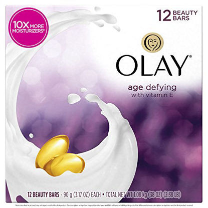 Picture of Olay Moisture Outlast Age Defying Beauty Bar, 12 Count per box, 38 Ounce