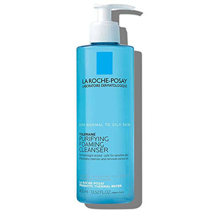 Picture of La Roche-Posay Toleriane Purifying Foaming Facial Cleanser, Oil Free Face Wash for Oily Skin and for Sensitive Skin with Niacinamide, Pore Cleanser Won?t Dry Out Skin, Unscented