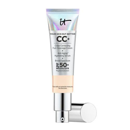 Picture of IT Cosmetics Your Skin But Better CC+ Cream, Fair Light (C) - Color Correcting Cream, Full-Coverage Foundation, Hydrating Serum & SPF 50+ Sunscreen - Natural Finish - 1.08 fl oz