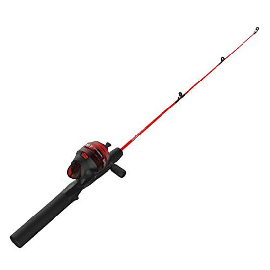 GetUSCart- Zebco Dock Demon Spincast Reel and Fishing Rod Combo, Durable  Fiberglass Rod, Quickset Anti-Reverse Fishing Reel, Red, 20-Size Reel /  30/ 1-Piece/Medium Rod