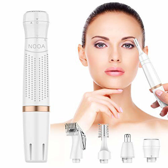 Eyebrow Trimmer | 2 In 1 Painless Brow Shaver Hair Remover Battery Operated  Eyebrow Trimmer Facial Hair Remover