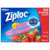 Picture of Ziploc Quart Food Storage Bags, Grip 'n Seal Technology for Easier Grip, Open, and Close, 100 Count