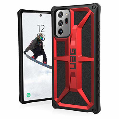 Picture of URBAN ARMOR GEAR UAG Compatible with Samsung Galaxy Note20 Ultra 5G Case [6.9-inch Screen] Rugged Lightweight Slim Shockproof Monarch Protective Cover, Crimson