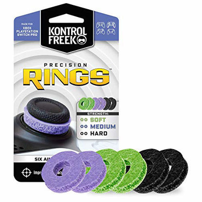 Picture of KontrolFreek Precision Rings | Aim Assist Motion Control for Playstation 4 (PS4), Xbox One, Switch Pro & Scuf Controller (Black/Purple/Green)