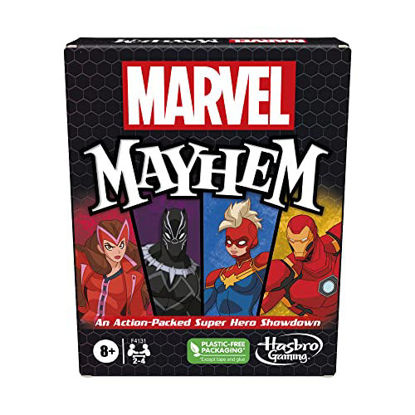 Picture of Marvel Mayhem Card Game, Featuring Marvel Super Heroes, Fun Game for Marvel Fans Ages 8+, Fast-Paced, Easy-to-Learn Game for 2-4 Players