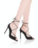 Picture of Aquazzura Women's Rebel Sandals 105, Black, 9 Medium US