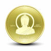 Picture of OZUKO Nepal Buddha Memorial Coin Novelty Challenge Coins for Buddhism Revivalist Collector's Commemorative Coin Gift - Gold Color Plated