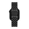 Picture of Michael Kors Black Stainless Steel Band for Apple Watch®, 38/40/41mm and 42/44/45mm (Model: MKS8056)