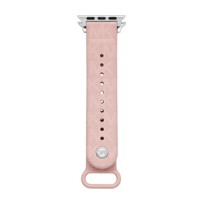 Picture of Michael Kors Blush Interchangeable Silicone Band Compatible with Your 38/40MM Apple Watch- Straps for use with Apple Watch Series 1-7 (Model: MKS8008)
