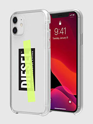 Picture of Diesel Printed Co-Mold Case for iPhone 11 - Clear/Black/Yellow Tape