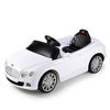 Picture of BENTLEY Continental Power 12V Electric Car for Kids - Ride On Car - Battery Powered Ride On Toy Car - with Remote Control - Kids Ride On Toy GT Speed Convertible MP3 Rubber Wheels Horn White