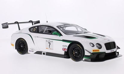 Picture of Bentley Continental GT3, No.7, M-sport Bentley, Blancpain GT series, Silverstone, 2014, Model Car, Ready-made, TrueScale Miniatures 1:18