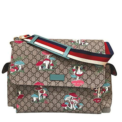 Picture of Gucci Supreme Mushroom Canvas Baby Diaper Changing Bag Italy Handbag New