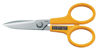 Picture of OLFA 5" Serrated Edge Stainless Steel Scissors (SCS-1) - 5 Inch Multi-Purpose Heavy Duty Scissors w/ Sharp Blades & Comfort Grip for Home, Office, Fabric, Sewing, Kitchen, Industrial Materials