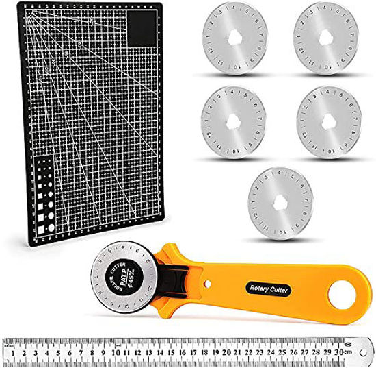 Sewing Rotary Cutter 45mm Rotary Cutters with 5pcs Replacement