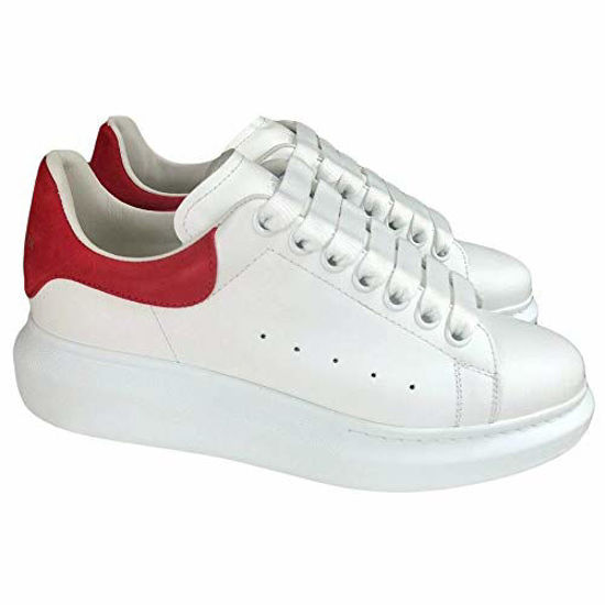 Alexander McQueen White/Black Suede and Leather Oversized Sneakers Size  37.5 Alexander McQueen | TLC
