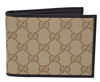Picture of Gucci 278596 Men's Beige and Brown Canvas GG Guccissima Bifold Wallet