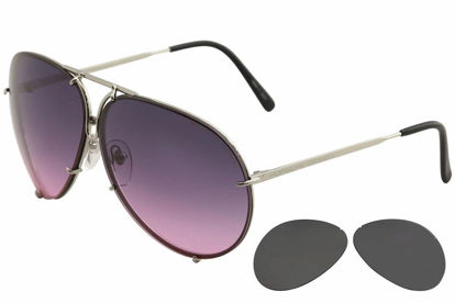 Picture of Porsche Design P'8478 P8478 W Gunmetal Aviator Sunglasses 60mm W/Extra Lenses