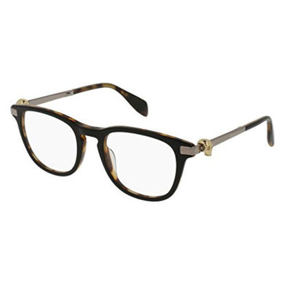 Picture of Eyeglasses Alexander McQueen AM 0085 O- 001 BLACK / RUTHENIUM