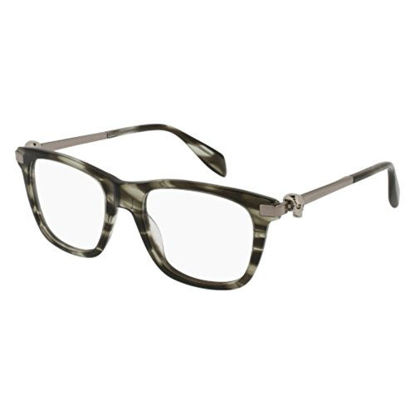 Picture of Eyeglasses Alexander McQueen AM 0086 O- 004 AVANA / RUTHENIUM
