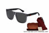 Picture of Gucci GG0010S 004 58M Grey/Black/Grey Polarized Square Sunglasses For Men + BUNDLE with Designer iWear Complimentary Eyewear Care Kit