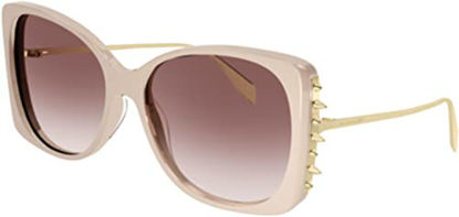 Picture of Sunglasses Alexander McQueen AM 0340 S- 003 Nude/Brown Gold