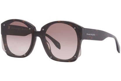 Picture of Sunglasses Alexander McQueen AM 0334 S- 002 Havana/Brown
