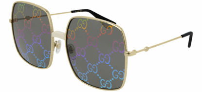 Picture of Gucci GG0414S 003 Endura Gold/Ivory GG0414S Square Sunglasses Lens Category 3, 60-17-140