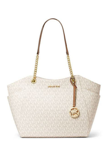 vanilla michael kors jet set tote