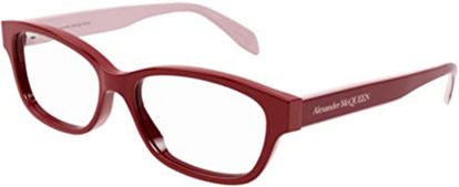 Picture of Sunglasses Alexander McQueen AM 0344 O- 004 Red/Transparent