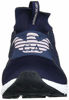 Picture of Emporio Armani Women's LACE UP Sneaker, Navy, 40M Regular EU (10.5 US)