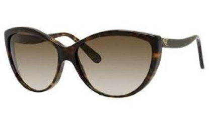 Picture of A. McQueen 4147/S Sunglasses-0086 Dark Havana (CC Brown Gradient Lens)-61mm