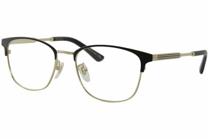 Picture of Gucci GG 0609OK 001 Black Gold Metal Square Eyeglasses 52mm