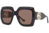 Picture of Gucci Women's Oversized Square Sunglasses, Shiny Black, One Size