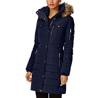 Picture of Michael Kors Down Coat with Chest Pockets (Medium, Navy)