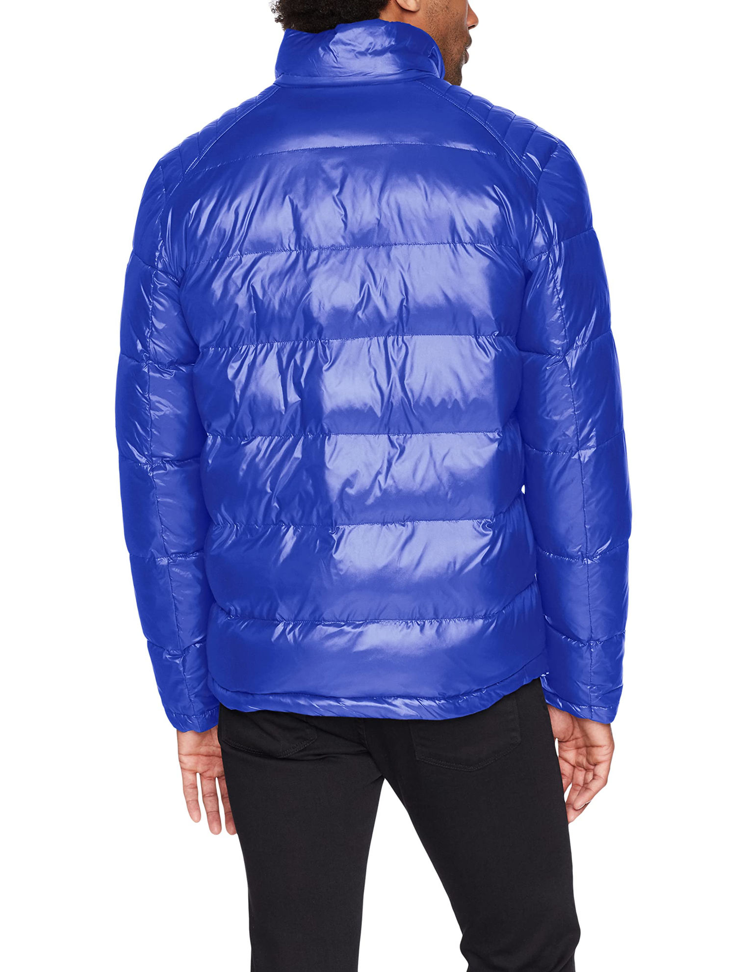 GetUSCart GUESS Men's MidWeight Puffer Jacket with Removable Hood