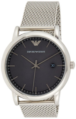 Picture of Emporio Armani Men's Dress Watch Stainless Steel Quartz Stainless-Steel Strap, Silver/Gray, 21 (Model: AR11069)