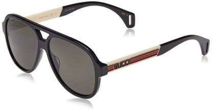 Picture of Sunglasses Gucci GG 0463 S- 002 BLACK/GREY WHITE, 58-13-150
