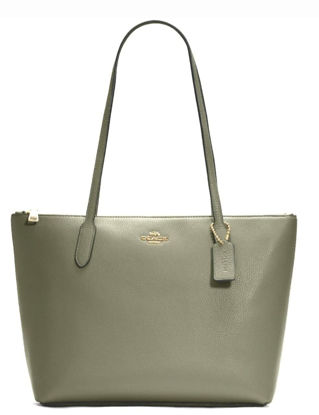 Picture of Coach - Zip Top Tote - Green - C7946