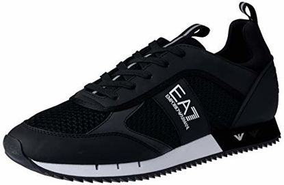 Picture of Emporio Armani EA7 Laces U Trainers Men Black - 10 - Low top Trainers