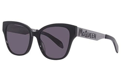 Picture of Sunglasses Alexander McQueen AM 0353 S- 001 Black/Grey Gunmetal